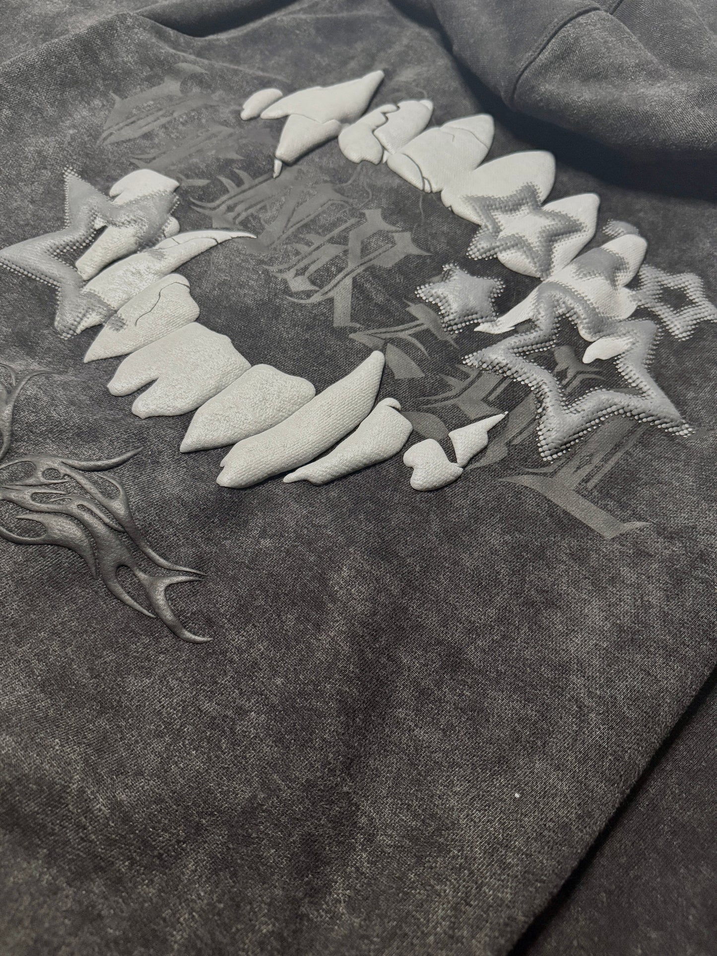 PUFF VENXZYL ZIPUP (BLACK ACIDWASH)