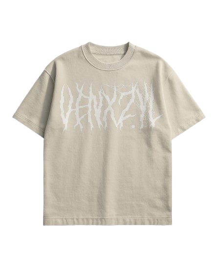 HEAVYWEIGHT "VENXZYL" NATURAL T-SHIRT 100% COTTON TEE
