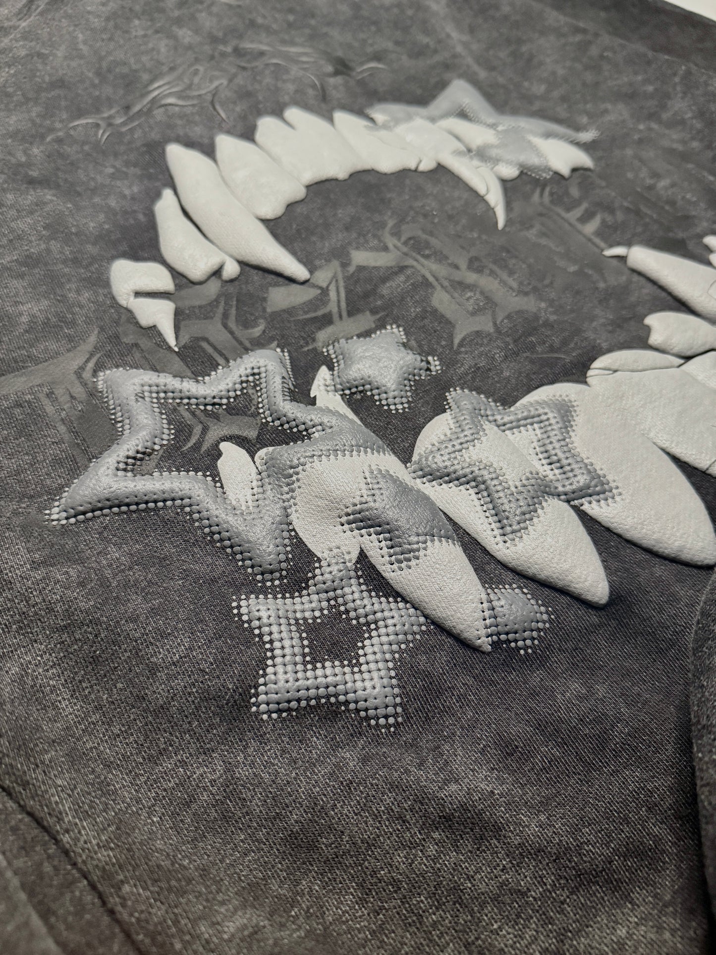 PUFF VENXZYL ZIPUP (BLACK ACIDWASH)