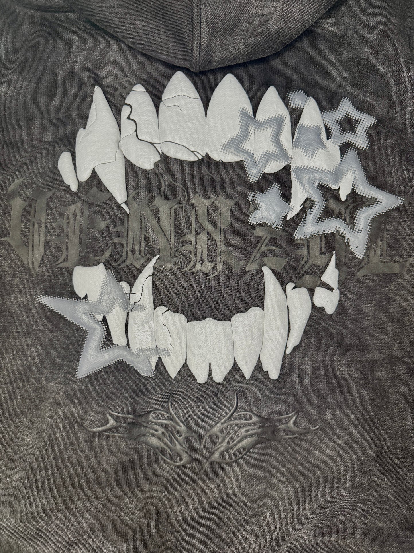 PUFF VENXZYL ZIPUP (BLACK ACIDWASH)