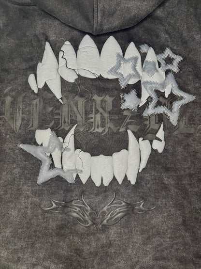 PUFF VENXZYL ZIPUP (BLACK ACIDWASH)