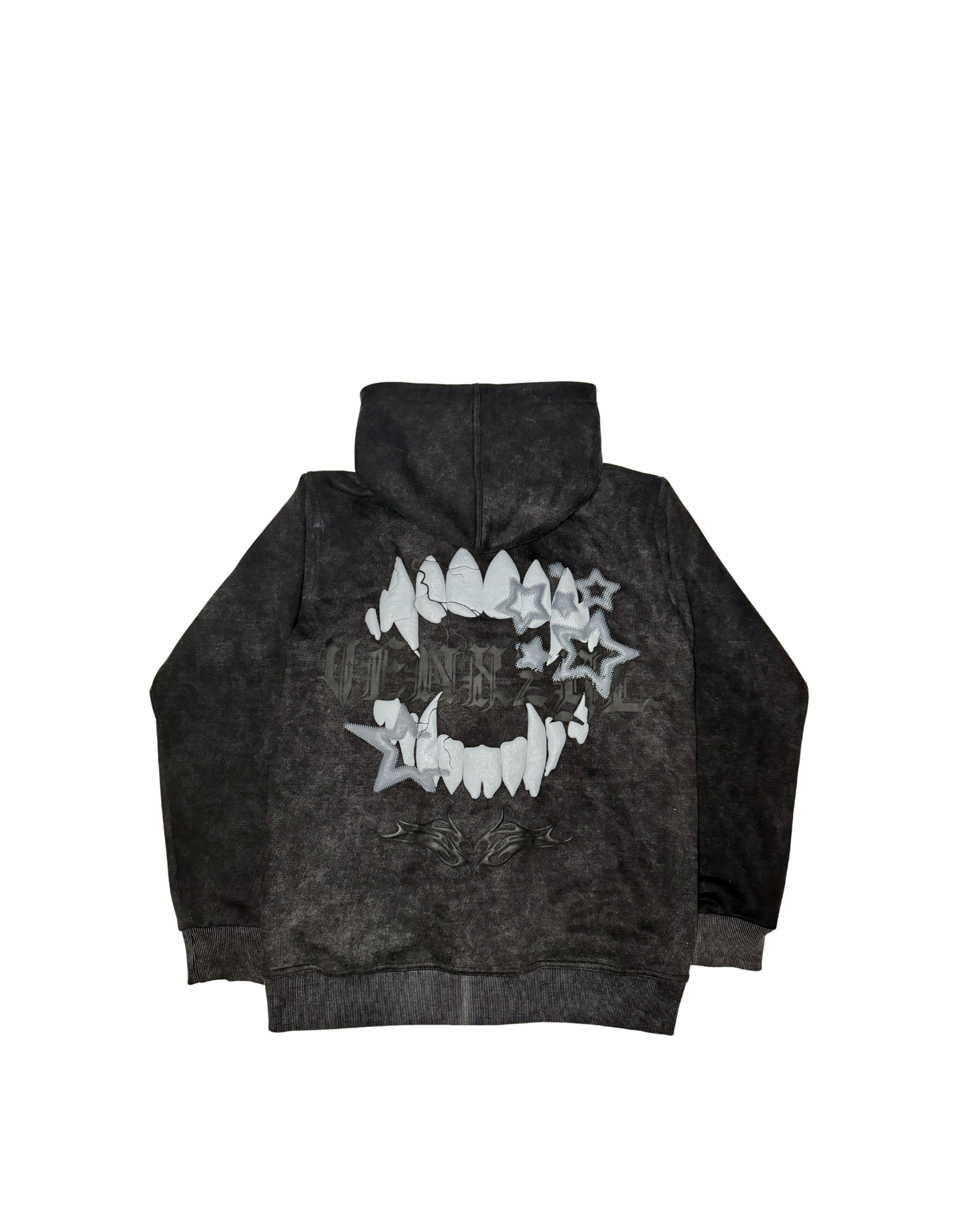 PUFF VENXZYL ZIPUP (BLACK ACIDWASH)